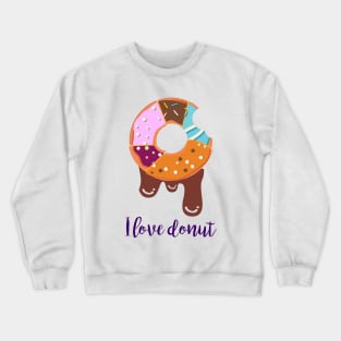 I Love Donut Crewneck Sweatshirt